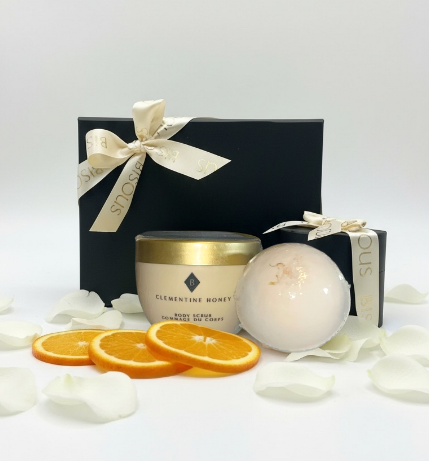 Clementine Honey Bath Bomb & Body Scrub Gift Set