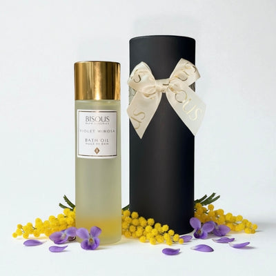 Violet Mimosa Bath Bomb & Bath Oil Bundle