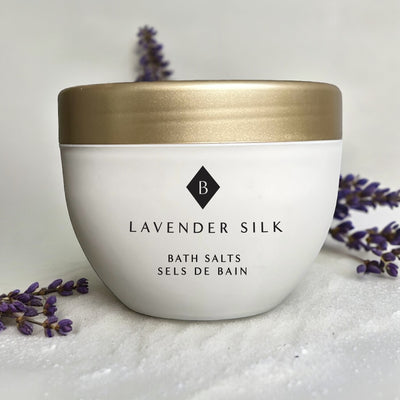 Lavender Silk Bath Bomb & Bath Salts Gift Set
